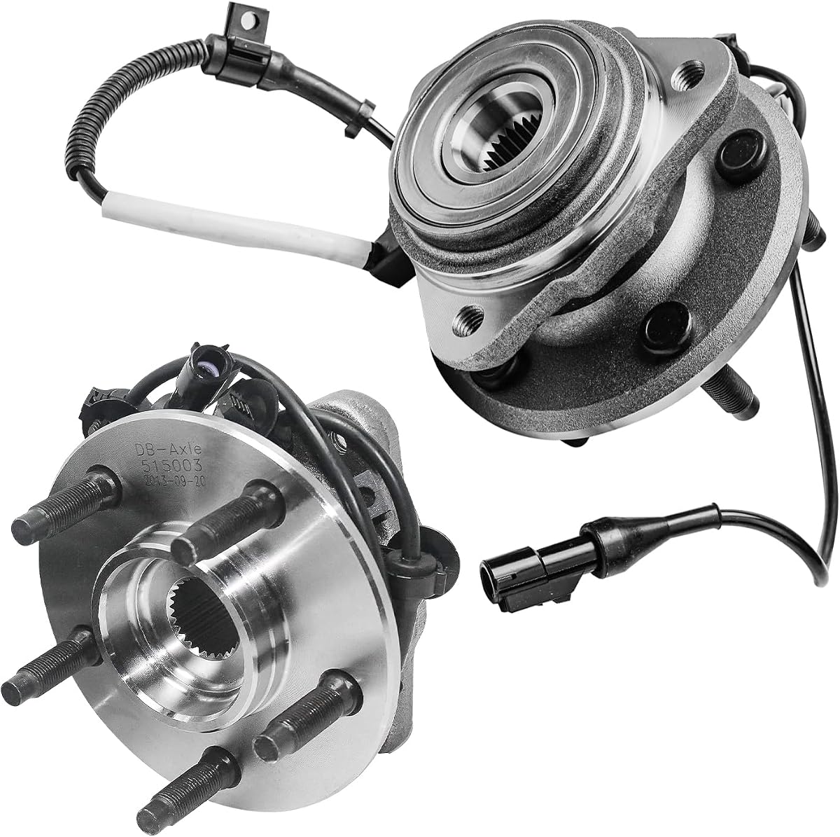 Detroit Axle - 4WD Front Wheel Bearing Hubs for Ford Ranger Explorer | Mercury Mountaineer Mazda B4000 B3000, Replacement Wheel Bearing and Hubs Assembly Set, Pair Hubs