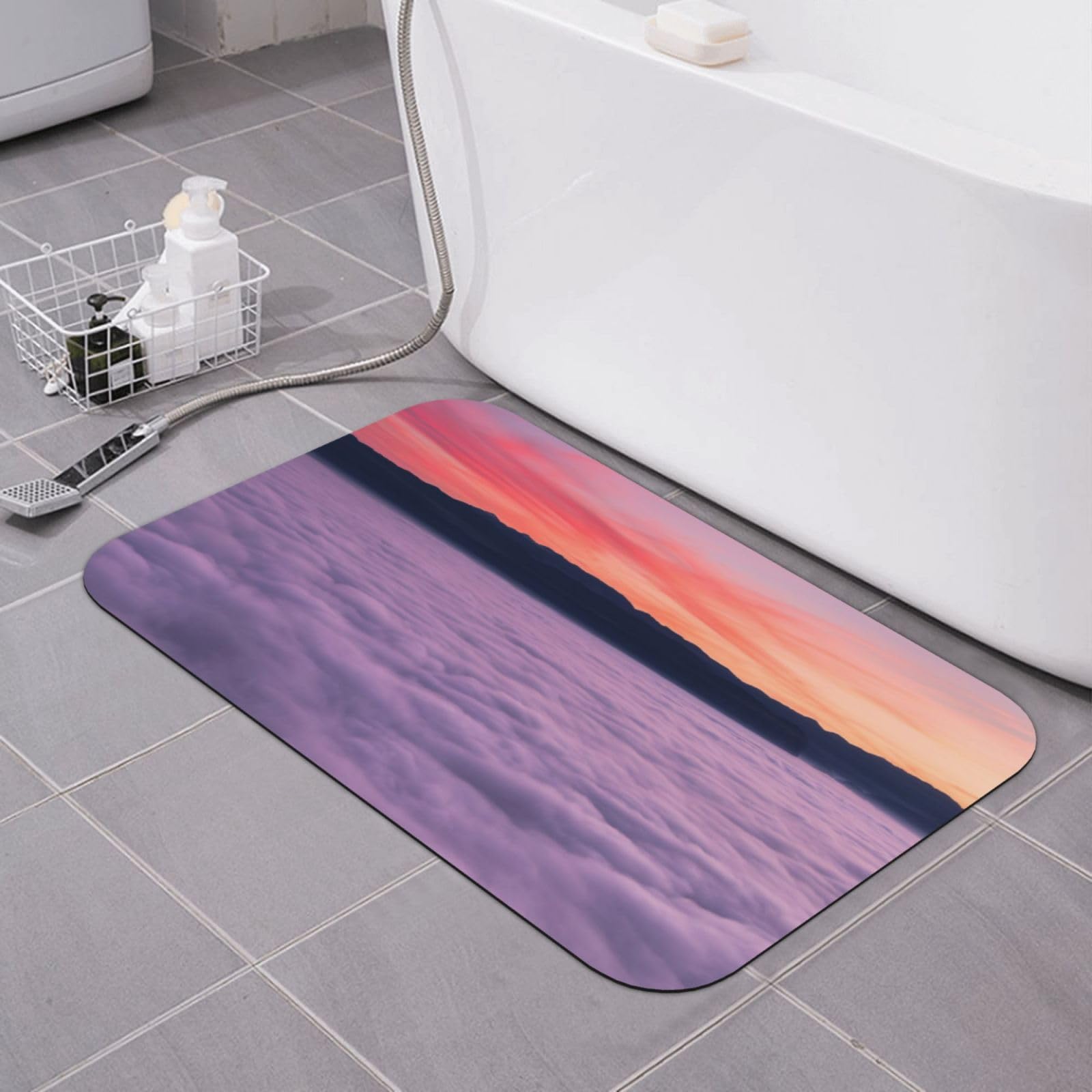 Tapis de bain terre de diatomées anti glissade et anti humidité