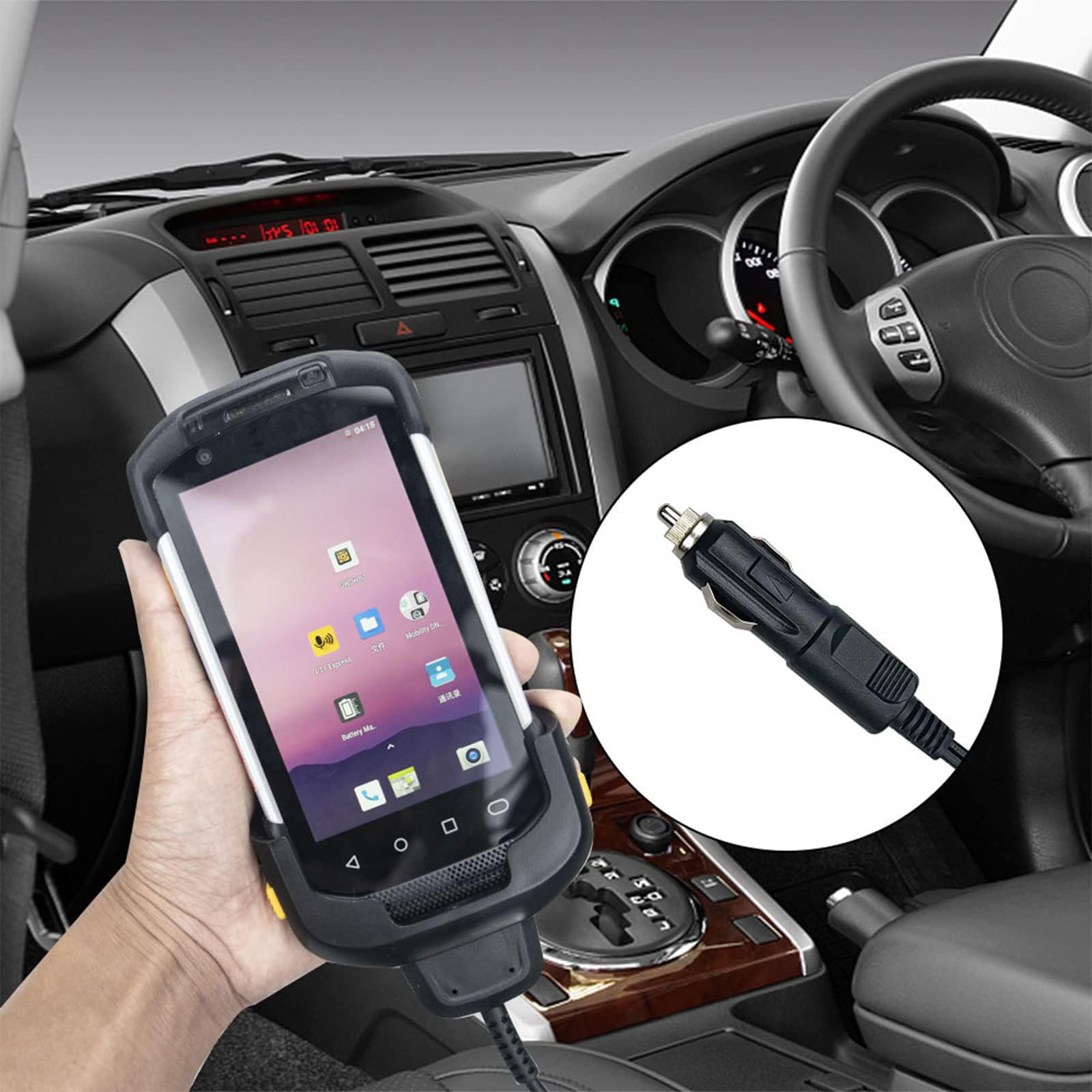 Cable cargador de vehículo para TC70 TC72, cargador de coche para Zebra Symbol TC70X TC77, CBL-TC7X-USB1-01 escáner portátil PDA cargador de computadora Accesorios