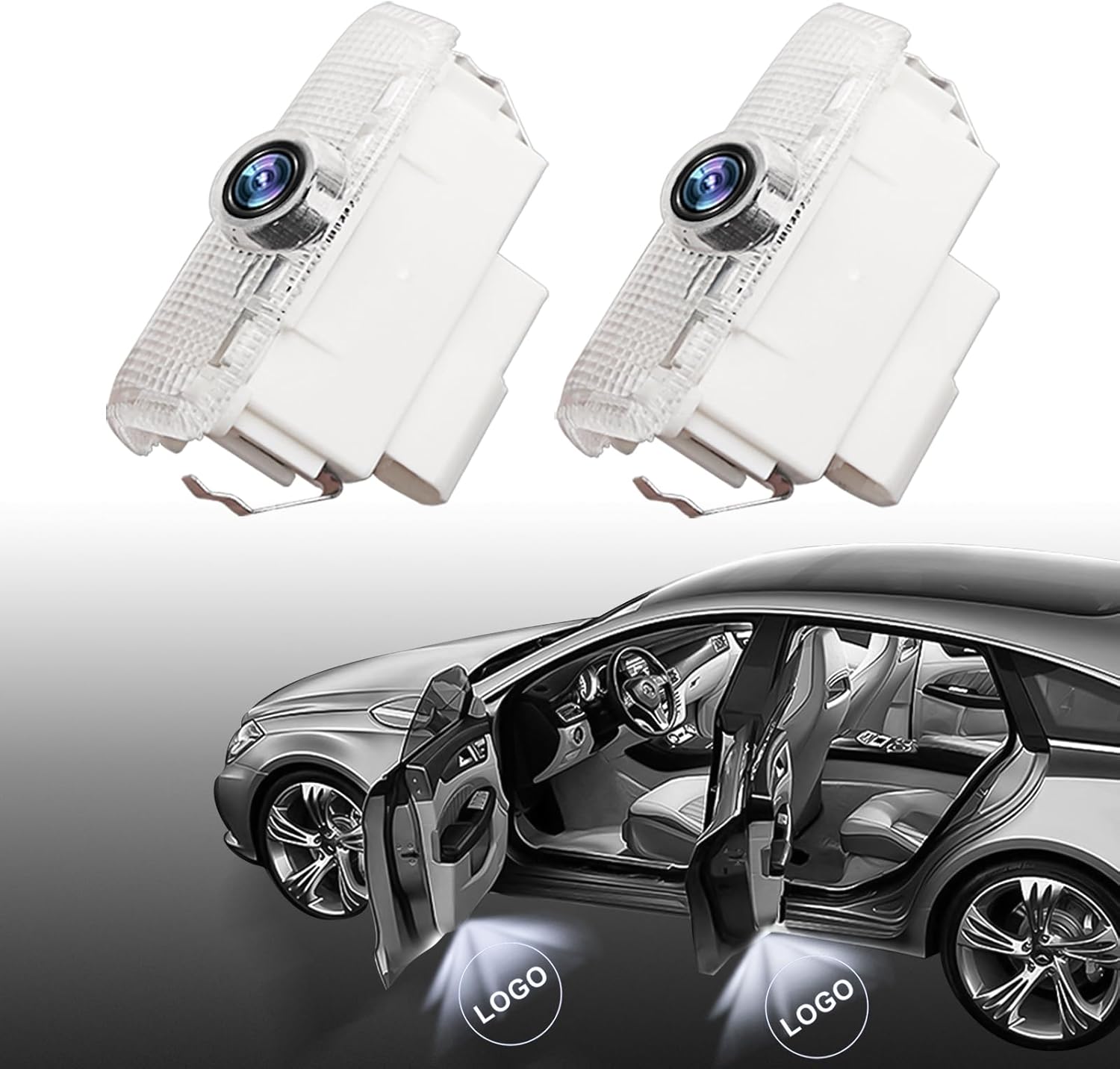 No Fade Car Door Light Logo Compatible for Infiniti, RCBDCYGJ 2 Pack Ultra-Bright Projector Lights for Partial for Q50 Q60 Q70 G25 G37 QX50/56/60/70/80 M25/35/37/45/56 FX35/37/45/50 EX25/35/37
