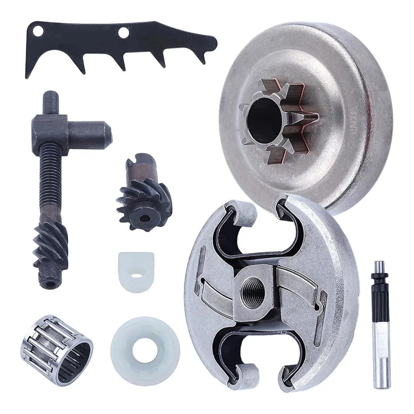 Tambor de embrague con cojinete de agujas Tambor de embrague de motosierra Modelos compatibles Piezas de repuesto Kit de tambor de embrague de motosierra T