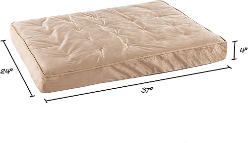 Miniatura 2 de PETMAKER Cama para perros con funda extraíble  Cama para mascotas de 37 x 24 pulgadas  Cama ortopédica de espuma viscoelástica estilo jaula de