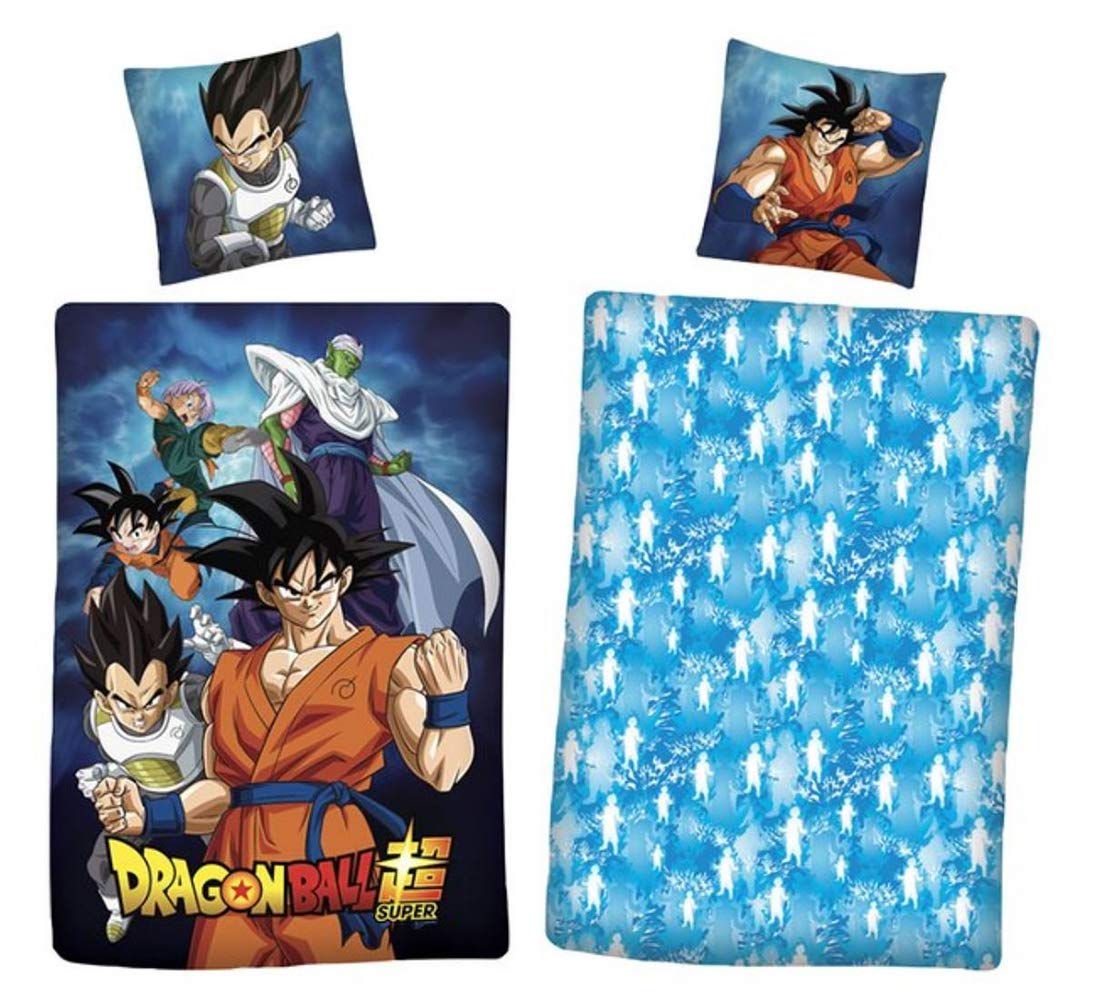 Parure de lit Dragonball Super housse de couette 140x200 coton