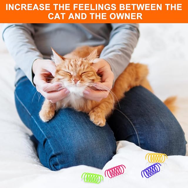 Foto 4 de 7 de Juguete de primavera para gatos, 100 unidades de juguetes de primavera para gatos