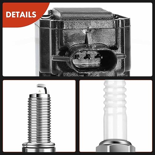 Miniatura 8 de A-Premium Juego de 4 bobinas de encendido y bujías de iridio compatibles con Subaru Outback 2013-2014, Forester 2014-2016, Impreza 2013-2015, XV