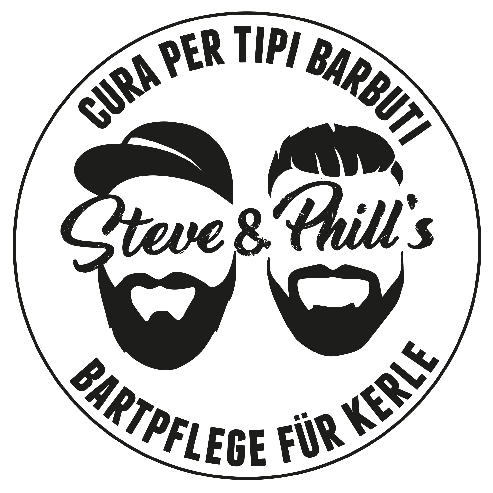 Steve & Phill's Balsamo barba, 50ml - Balsamo per la cura della barba a base di cera d'api, olio di jojoba e olio di pino mugo per una barba liscia e morbida - Qualità artigianale Made in Alto Adige