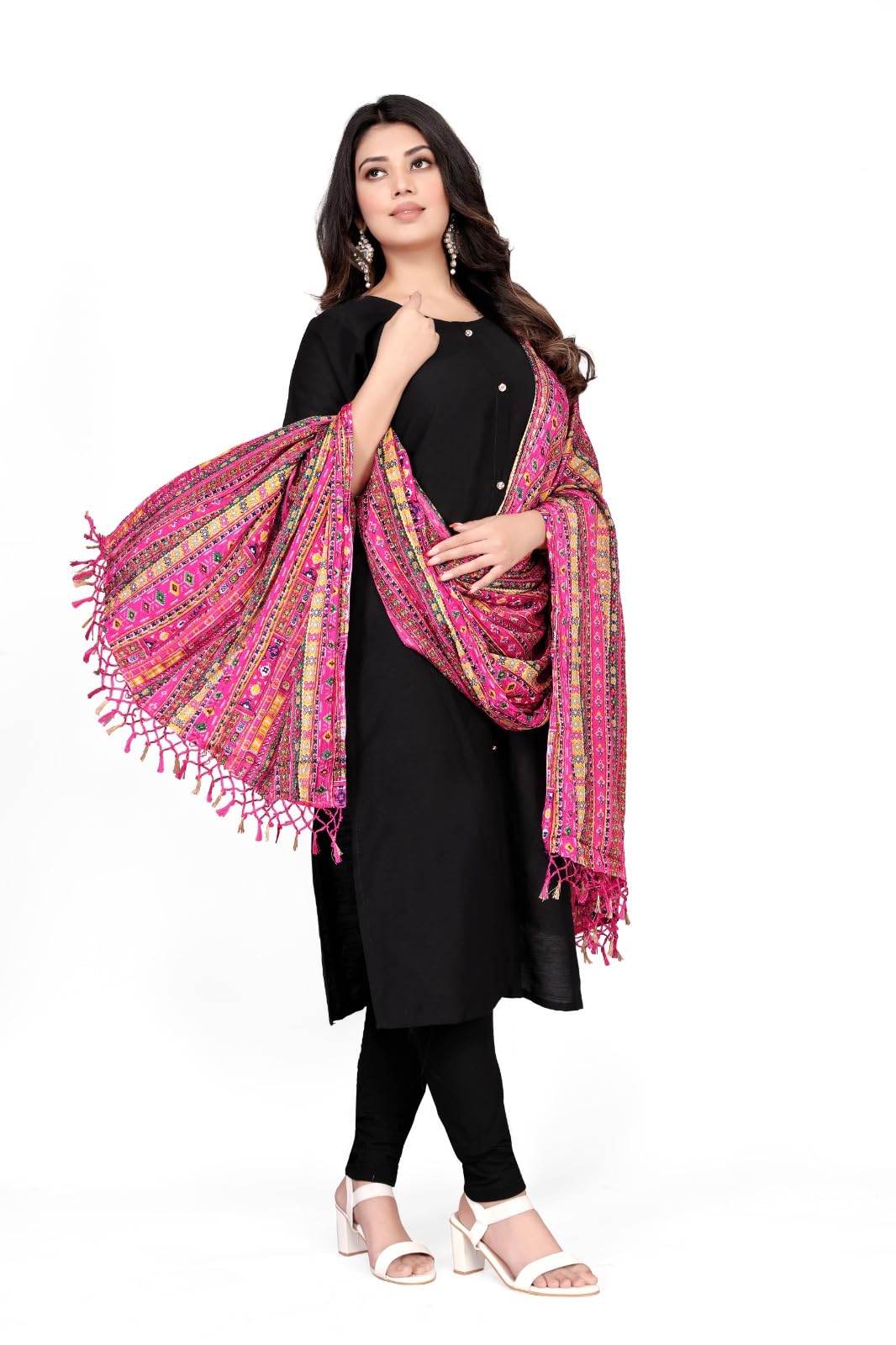 akshadeep Women's Digital Printed Poly Silk Ethnic Chunni Dupatta-picture-18