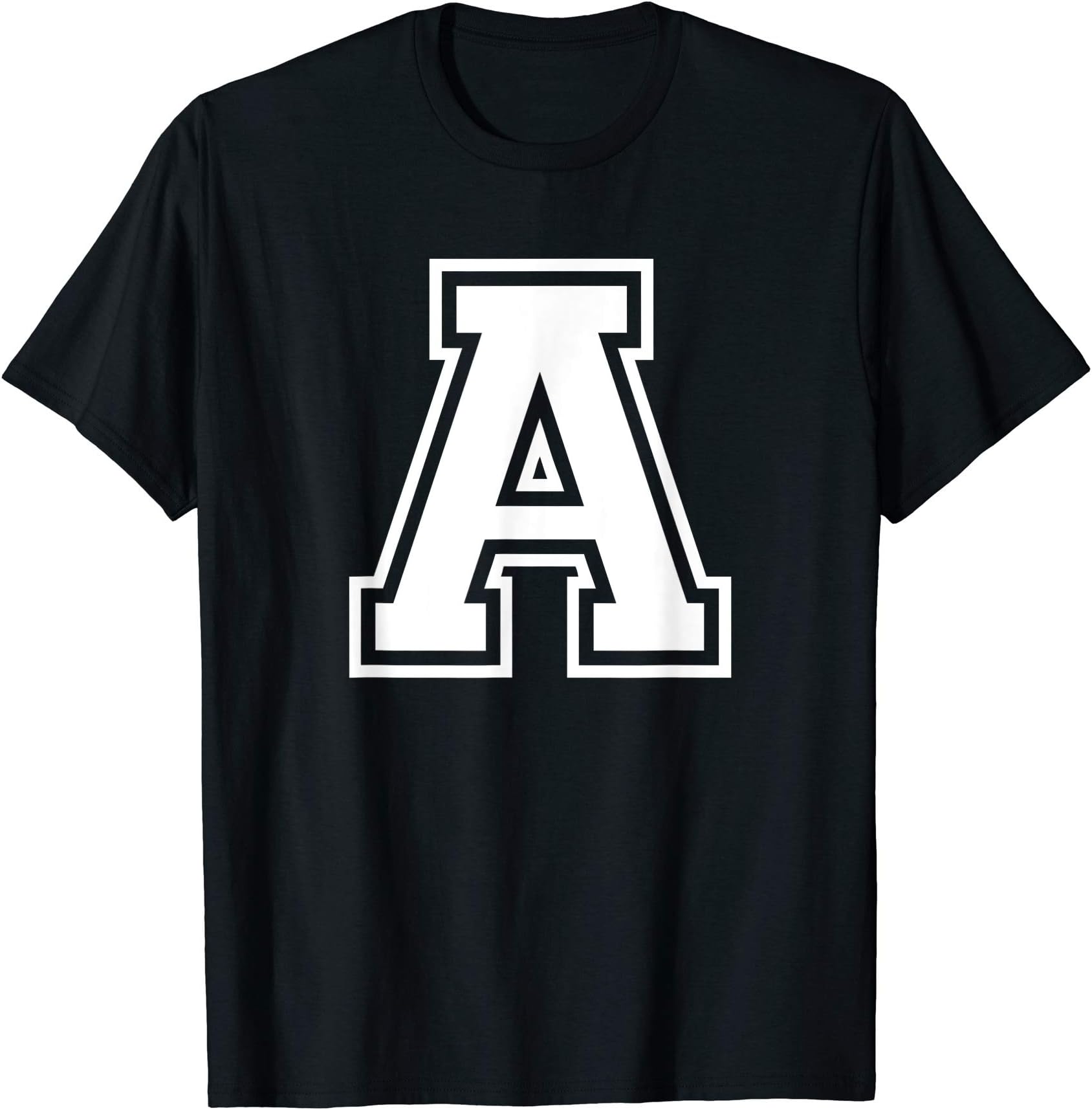 Varsity Letter Alphabet CoLetter A Name Initial Varsity Alphabet Monogram T-ShirtOEKO-TEX STANDARD 100