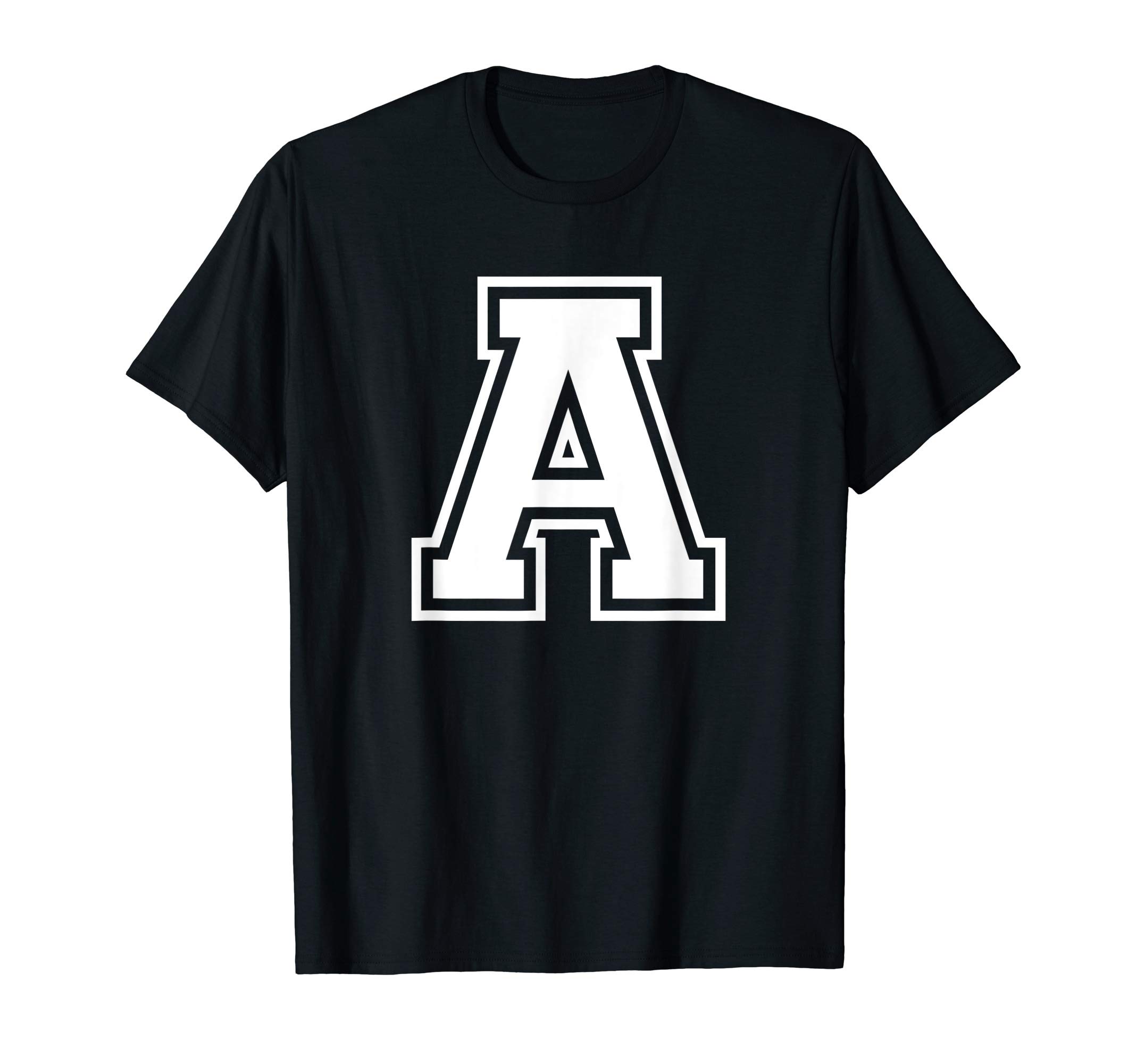 Varsity Letter Alphabet CoLetter A Name Initial Varsity Alphabet Monogram T-ShirtOEKO-TEX STANDARD 100