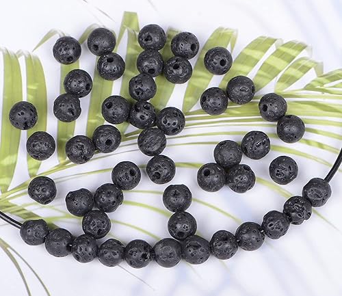 Miniatura 7 de Cuentas de cristal natural de 0.394in, piedras preciosas redondas energéticas curativas sueltas para hacer joyas, pulseras y tobilleras con agujero