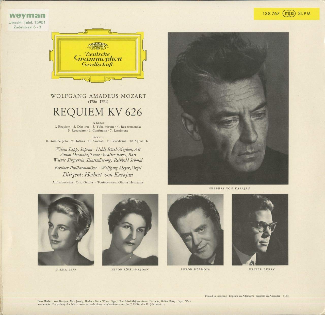 Amazon.co.jp: モーツァルト Mozart レクイエム Requiem K.626 DGG