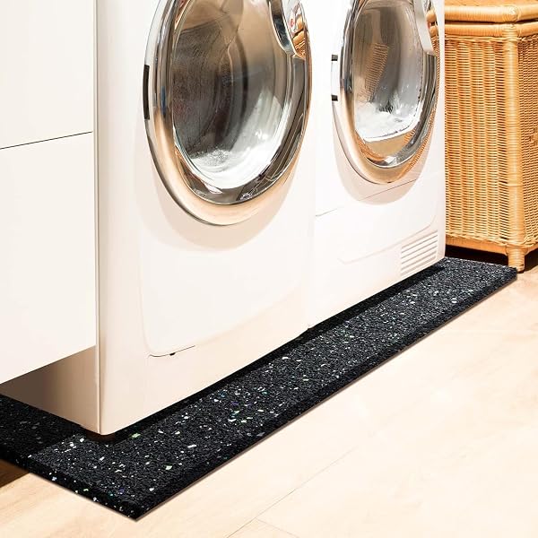 etm | Dalle Anti-Vibrations recyclée, Fabriqué en Allemagne – Découpable | Machine à Laver - Tapis Antibruit | Insonorisant, Isolant, en Caoutchouc Recyclé | Épaisseur : 20 mm – 60x60 - 5