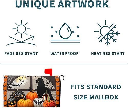 Miniatura 156 de Funda para buzón de águila calva con bandera estadounidense, tamaño estándar, 18 x 21 pulgadas, patriótica, impermeable, para buzón de correo