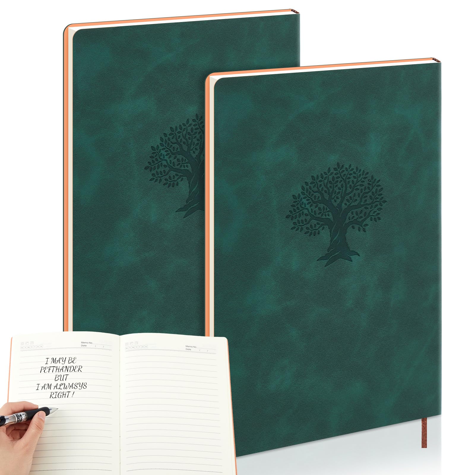 Carnet pour gauchers Lewtemi idéal pour vos notes de voyage et journal intime en cuir