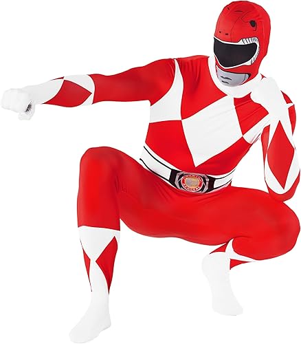 Miniatura 3 de Morphsuits Power Rangers Costume, Power Ranger Costumes Adult, Red Power Ranger Costumes, Mens Power Ranger Costume Adult