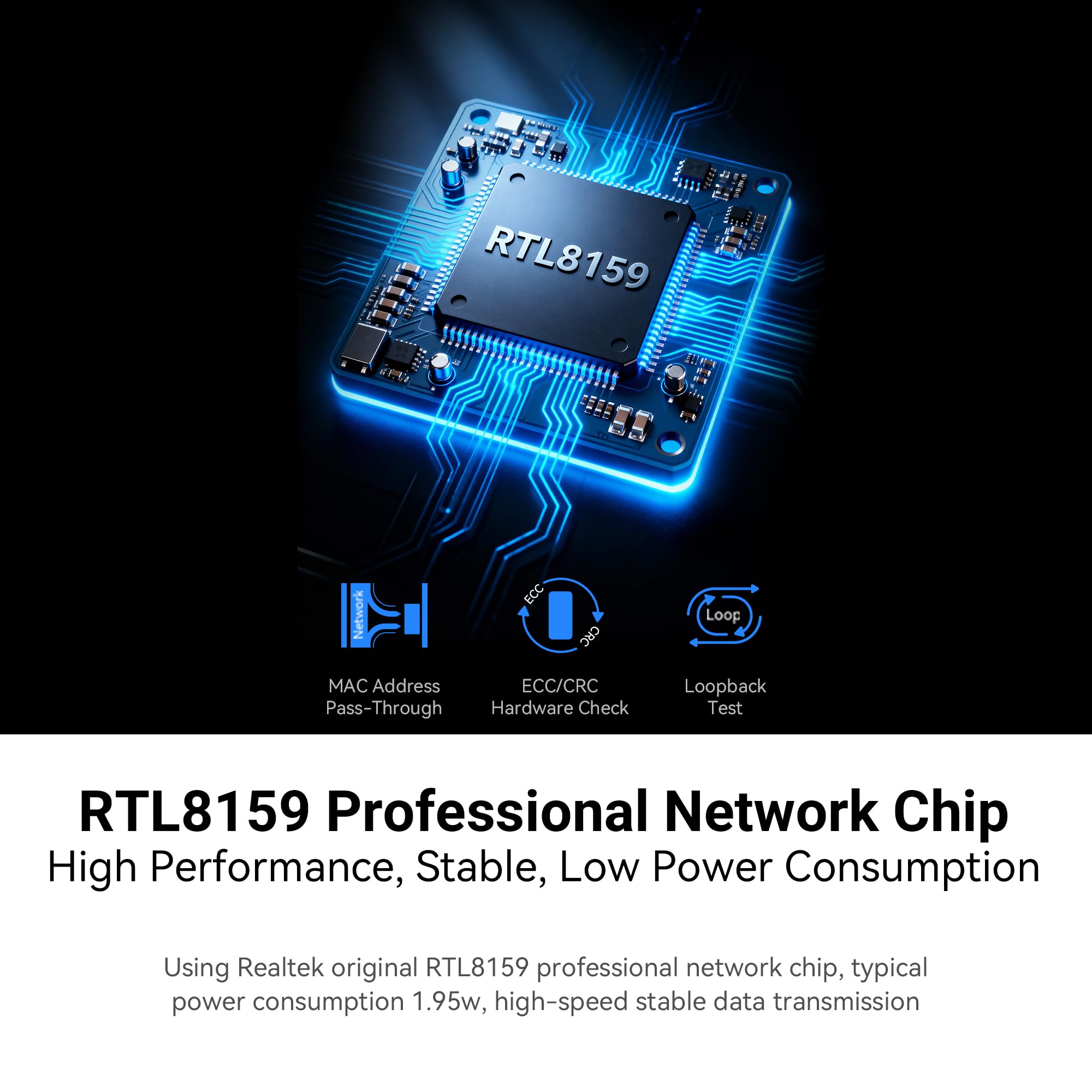 XikeStor Scheda di rete 2,5 Gb PCIe con chip I226-V, adattatore di rete 2,5GBase-T NIC, porta LAN RJ45 Ethernet Gigabit 100/1000/2500 Mbit/s, PCIe 3.1 X1 (USB 3.2 to 10G RJ45)