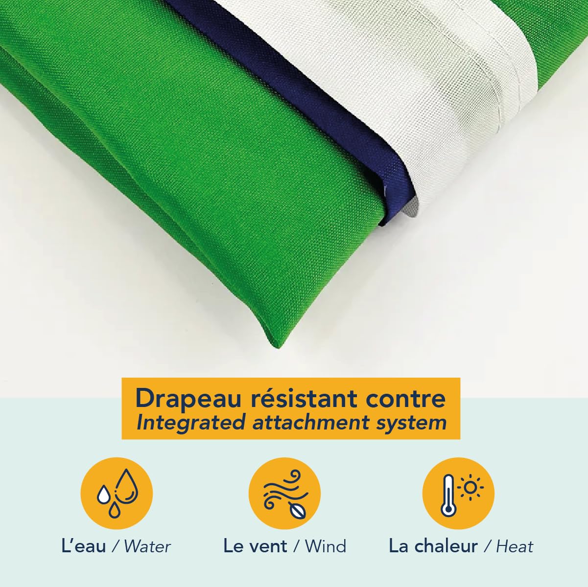 Bandera de Brasil Premium 150x90cm - Bandera de Brasil duradera con 2 ojales de metal