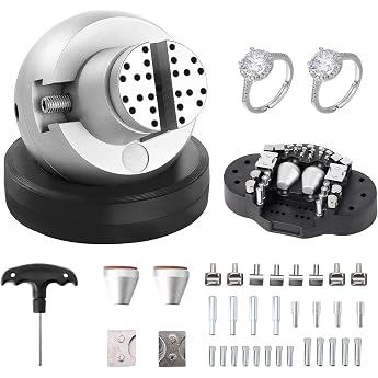 VEVOR Jewellery Ball Vice Engraving Tool 127mm Ball Diameter Jewellery Ball Vice Engraving 98mm Max Opening Professional Ball Vice Tool Chrome Plating