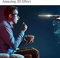 Vista 5 de Gafas 3D rojo-azul, gafas de visión 3D para ver películas/juegos e imágenes en 3D en formatos rojo-azul, compatibles con monitores de computadora