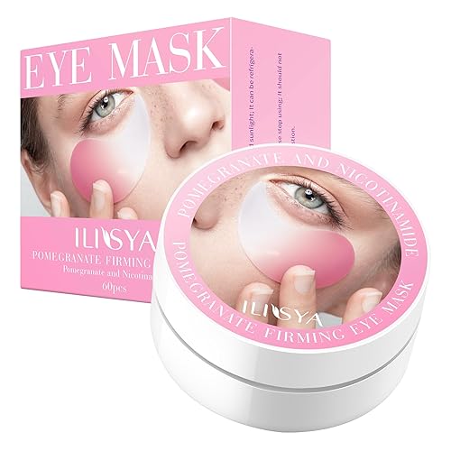 ROUSE Parches para debajo de los ojos-60 unidades de máscaras de ojos de granada antiarrugas máscara de tratamiento de ojos para ojeras ojos