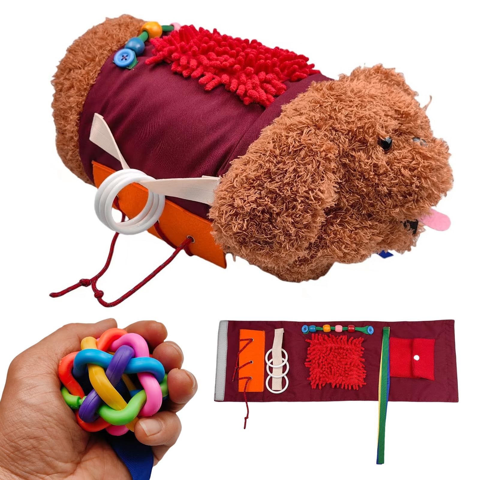 Perro Muff Sensorial Para Personas Mayores, Manta Para Perros Antiestrés, Estimula El Tacto Más Débil, Toque Cómodo Para Las Manos De Personas Mayores, Olfativa Perro