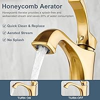 Vista 30 de Brushed Nickel Bathroom Faucet, Sanliv Single Handle Centerset Bathroom Sink Faucet with Pop-Up Drain & Deck Plate for 1 or 3-Hole (4 inch)