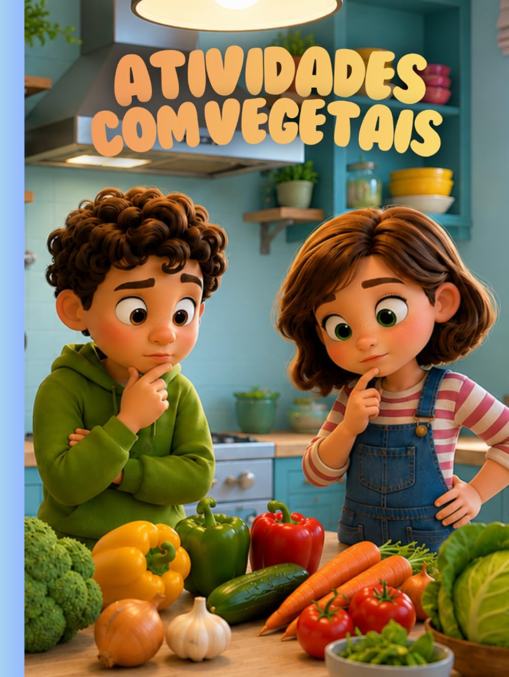 Livro de Atividades com Vegetais para Crianças: Aprende, identifica, liga, conta e escreve: atividades educativas para descobrir o mundo dos vegetais | Pré-escolar e 1.º ciclo (3–10 anos)