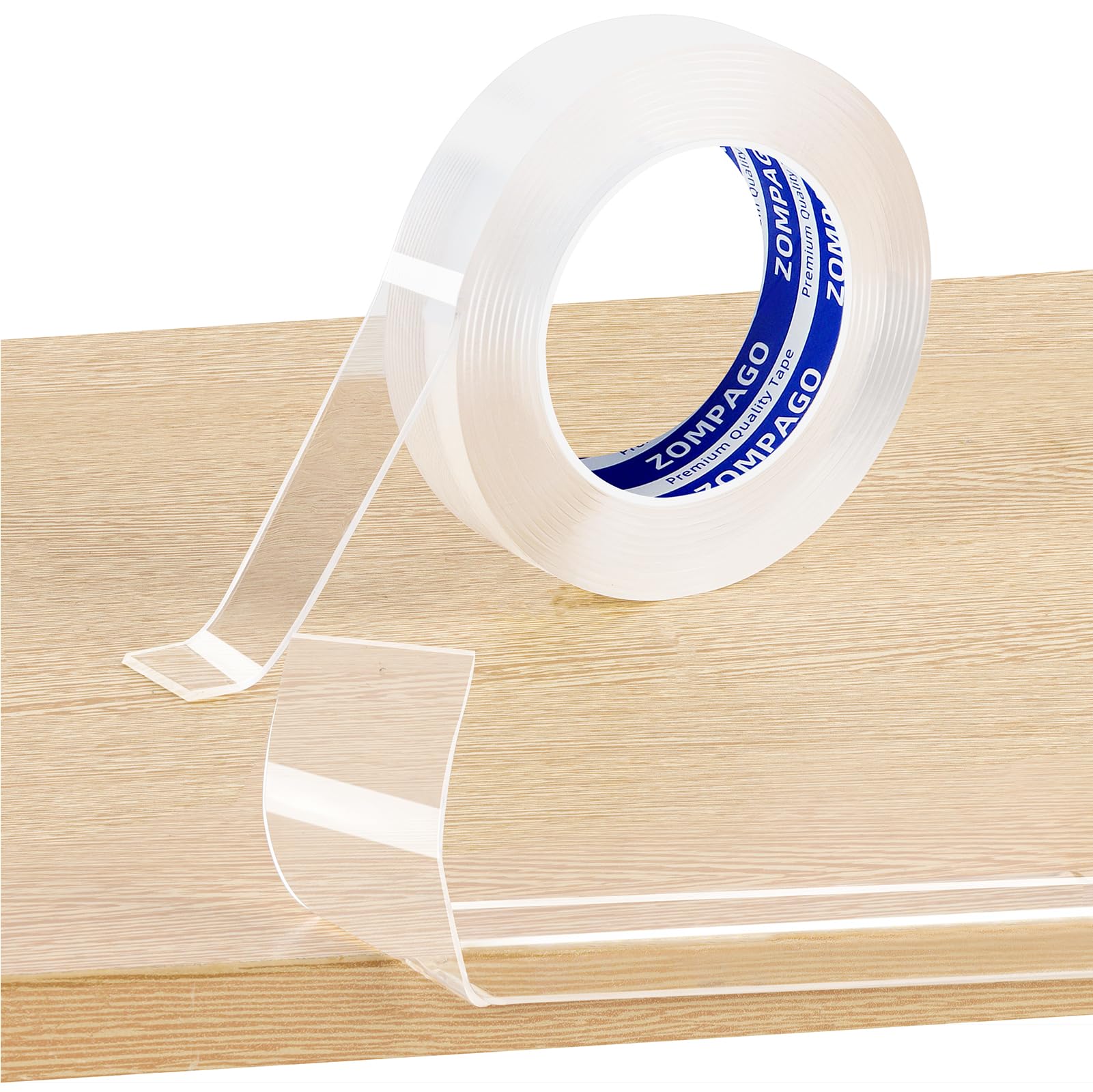 ZOMPAGO Clear Soft Corner Protectors for Furniture Strip,1.2in x9.84FT,Sharp Edge & Table Bumper,Window Edge,Wall Protector, Soft Corner Guards Safe