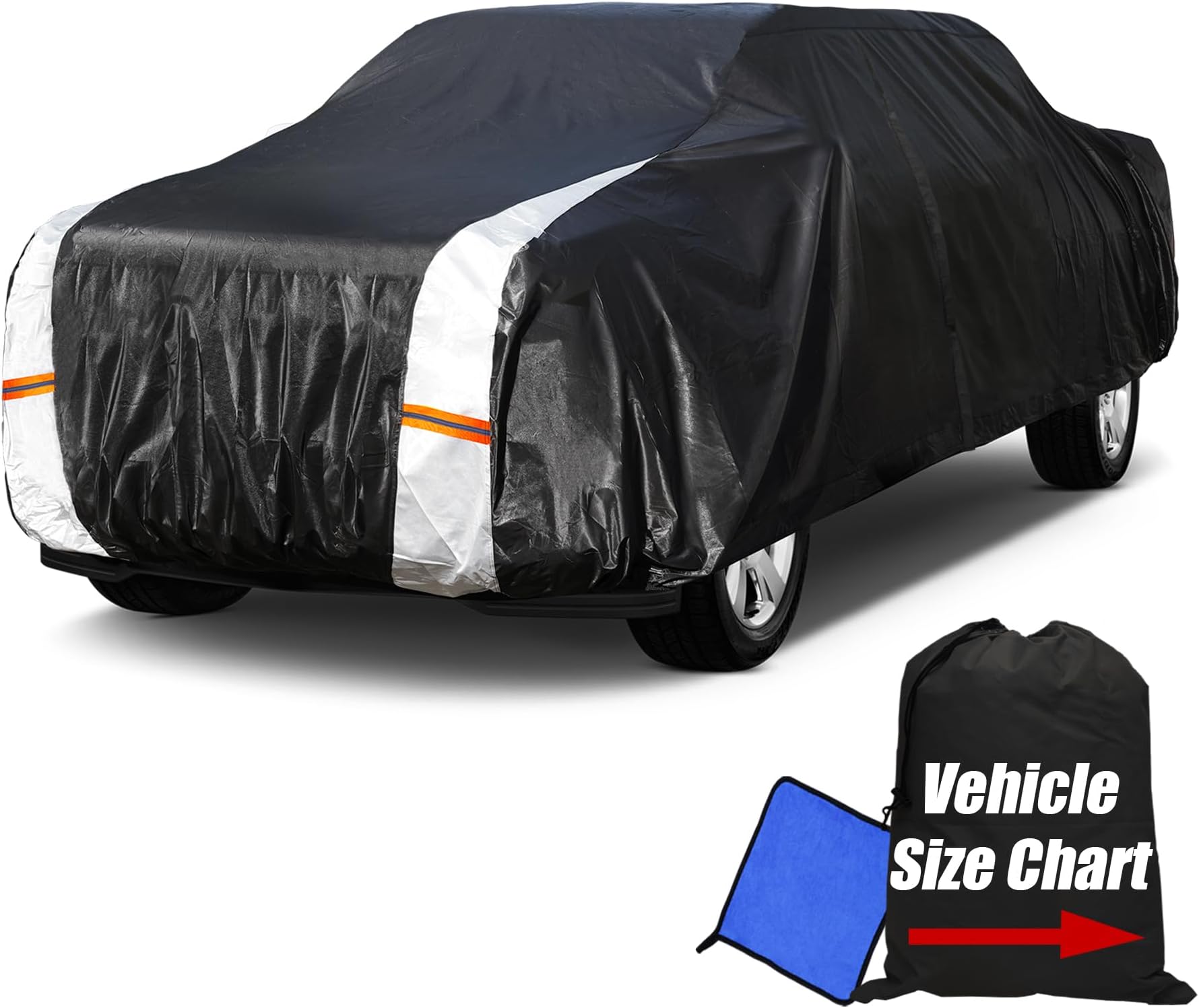 Cotryvox 10Layer Full Size Truck Cover Waterproof All Weather. Pickup Truck Cover