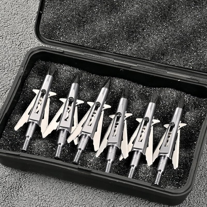 10pcs Hunting Arrowhead Tips Fixed 2 Blade Broadhead Stainless Alloy Blade Archery Shooting Arrow Accessory