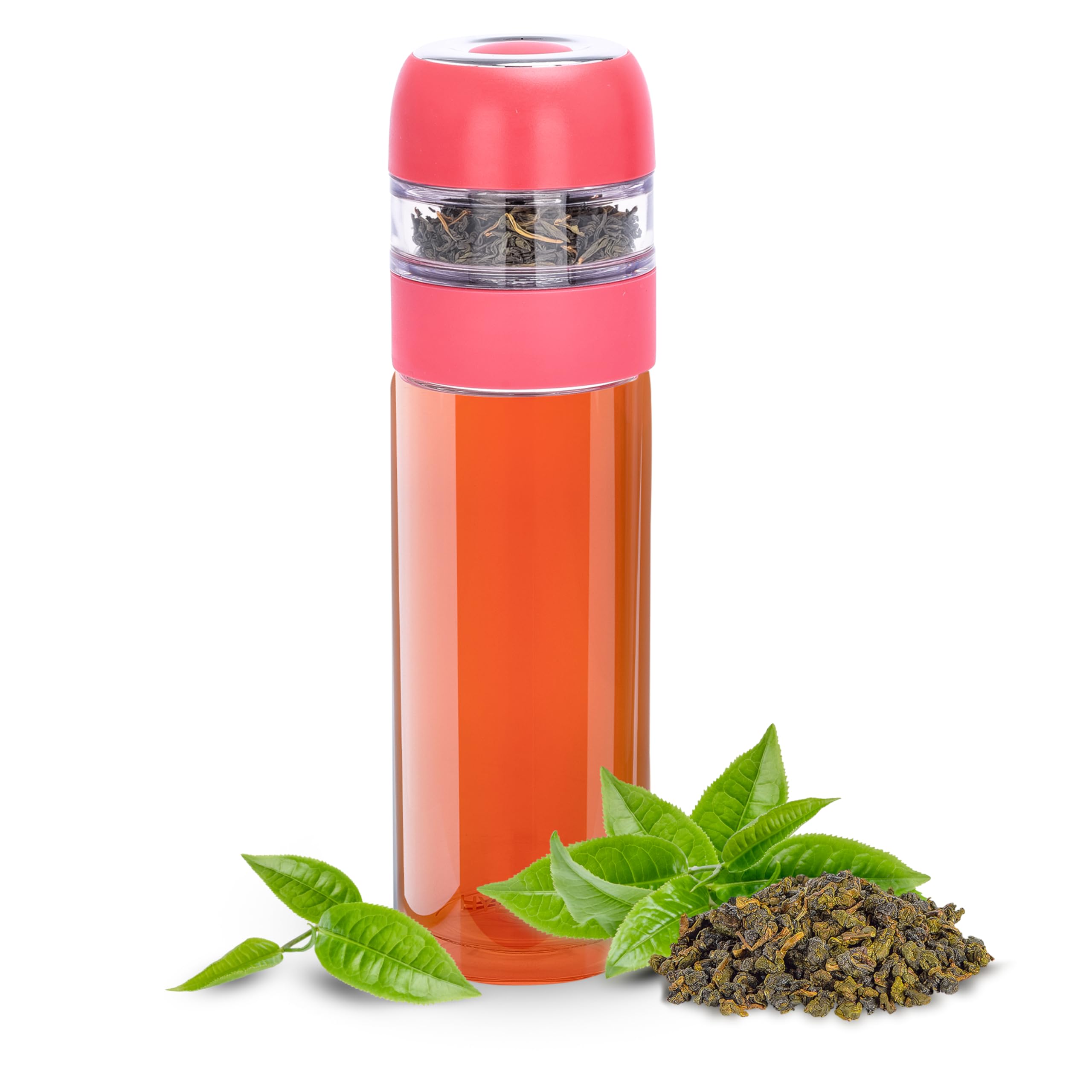 Tryteava Glas Tee-Infuser - 3-in-1 Smart Teebecher Mit Siebeinsatz, 280ml