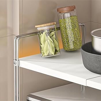 Amazon.co.jp: レンジ上ラックトースターラックレンジ台 キッチン収納