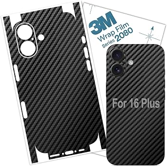 16 Plus Skin Wrap 3M Film Protective for Sides and Back Carbon Fiber