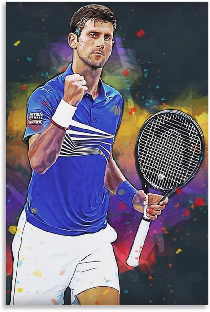 【気滅・新品 No 348】 ポップアート ノバク ジョコビッチ テニス Amazon.co.jp: テニス選手 ノバク・ジョコビッチ キャンバスアート