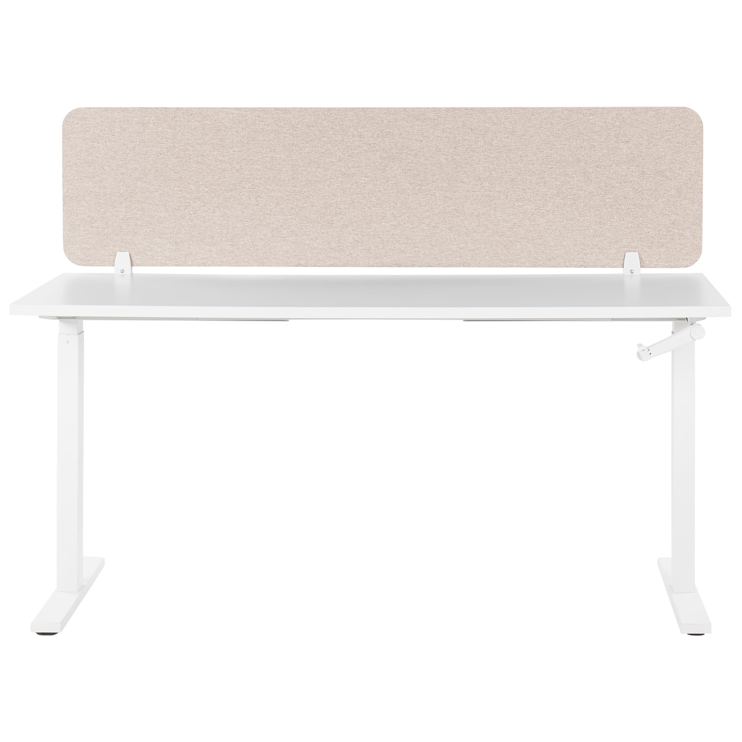 Schreibtisch Trennwand Akustik Polster beige 160 x 40 cm Schallschutz Wally