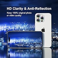 Vista 174 de Misea [3+1] for iPhone 14 Pro/iPhone 14 Pro Max Camera Lens Protector Bling, 9H Tempered Glass Camera Cover Screen Protector Metal Individual Ring