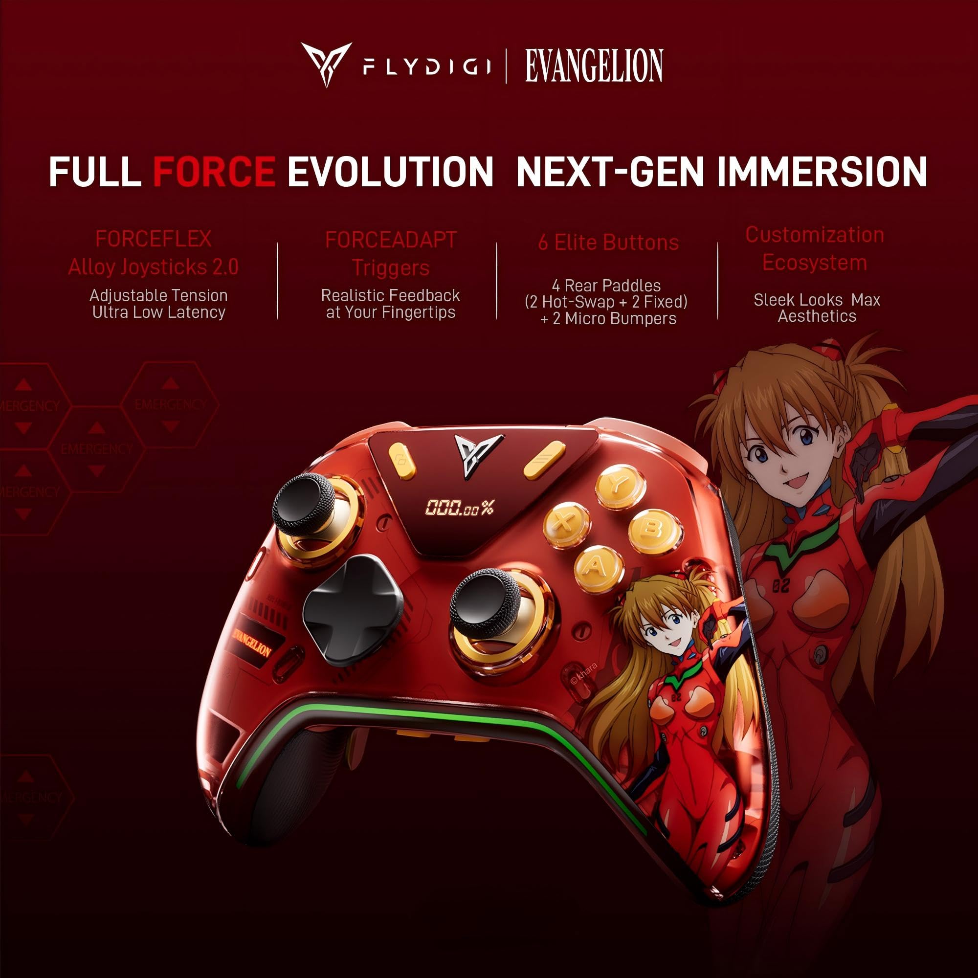 FLYDIGI Apex 5 Wireless PC Controller EVA x Asuka Edition : Amazon