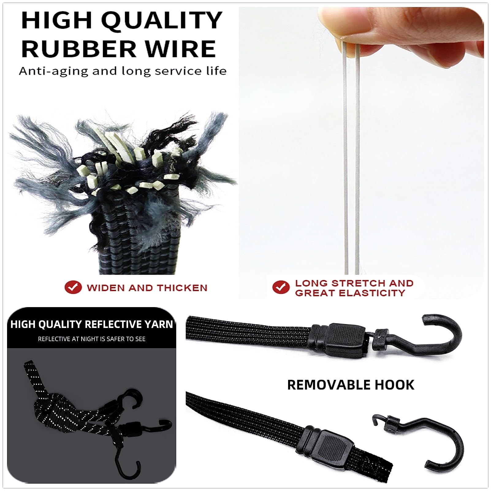 Sangles élastiques Réglables 2 Avec Crochets, Sangles Extra