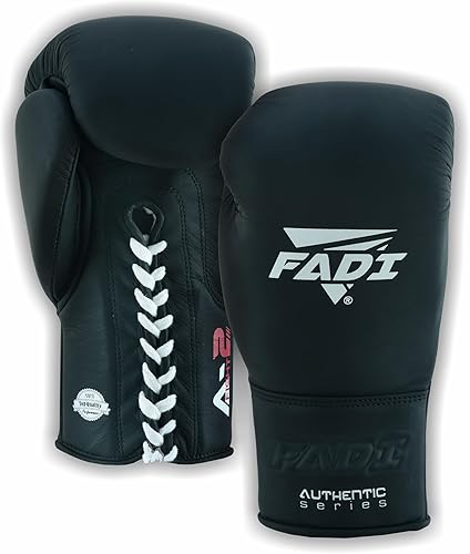 Authentic Series A2 - Guantes de boxeo unisex con cordones, piel de vaca auténtica, óptimos para boxeo, artes marciales, artes marciales y sparring