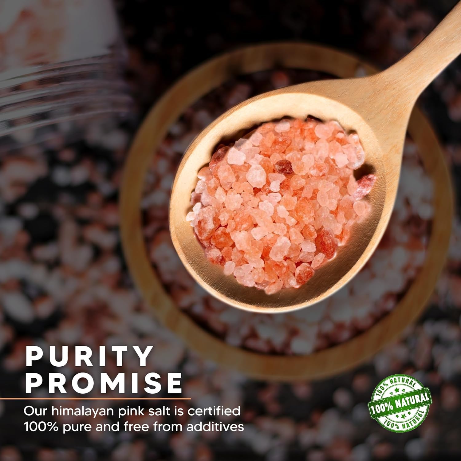 Himalaya Salz Fein 25kg – Natürliches Speisesalz & Kochsalz | Mineralreiches Kristallsalz ohne Zusatzstoffe | Gesundes Natur Badesalz mit Kajal Sticker