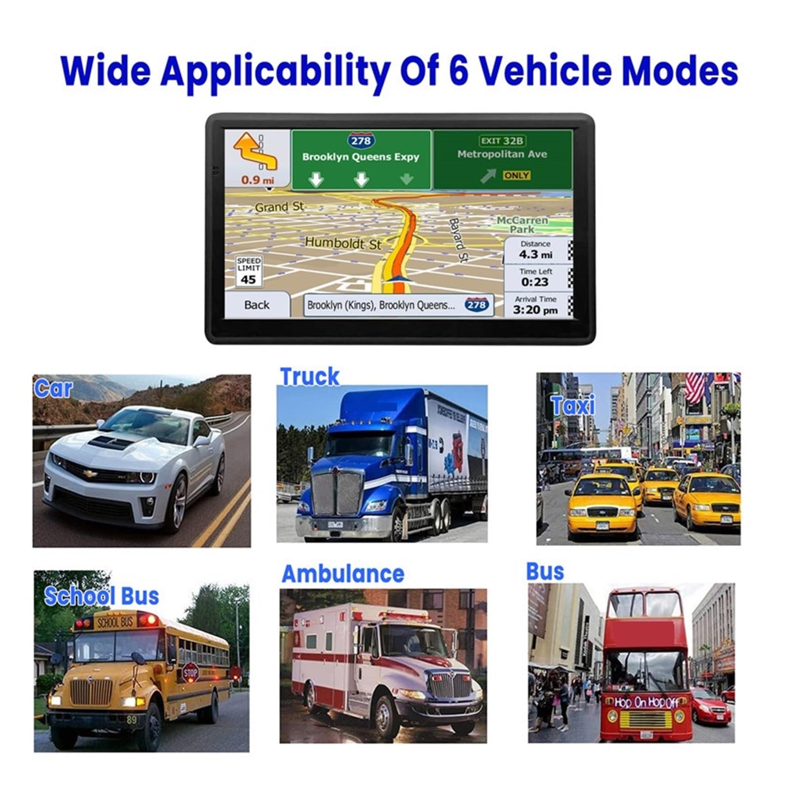 Nawigacja satelitarna 7-calowy Ekran Dotykowy Nawigacji Samochodowej Navigator Truck Sunshade Sat Nav