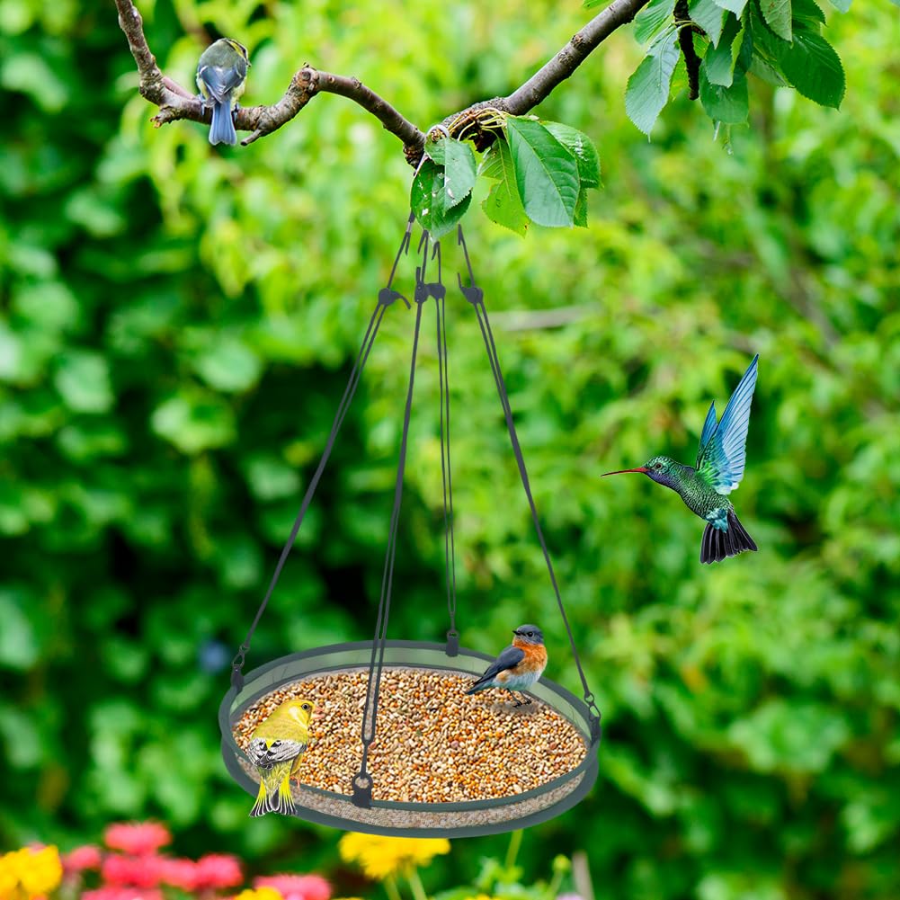 Vogelfuttertabletts, 2 Pakete, Futterstelle aus Stoff für Vögel, Zubehör für Vögel im Freien
