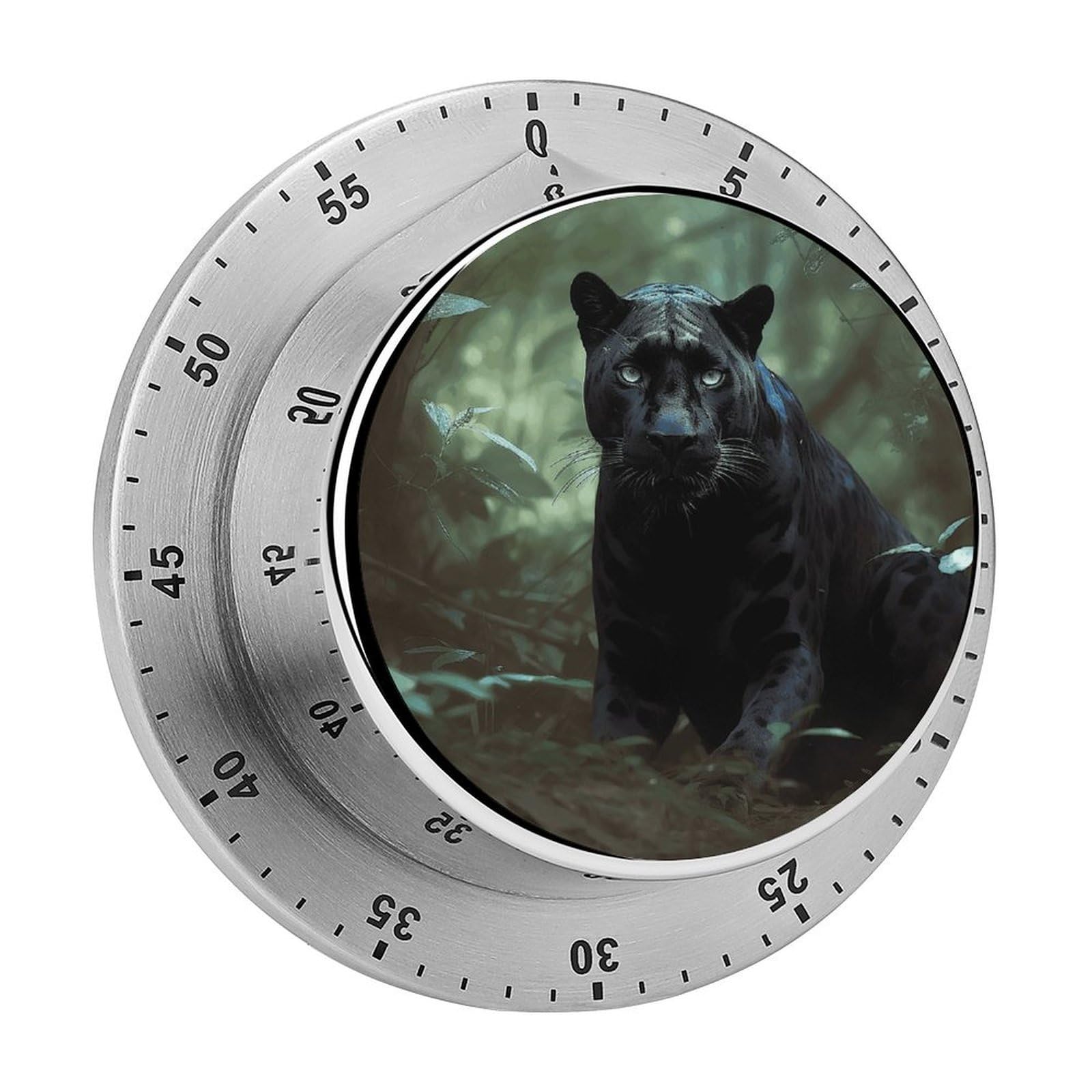 Panther Kitchen Timer Chef Cooking Timers Clock with Loud Alarm Exquisite Stainless Steel Mechanical
