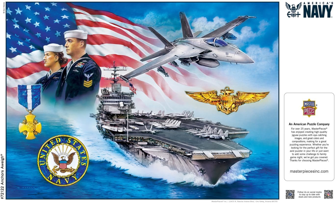 MasterPieces 1000 Piece Jigsaw Puzzle - U.S. Navy - 19.25"x26.75"