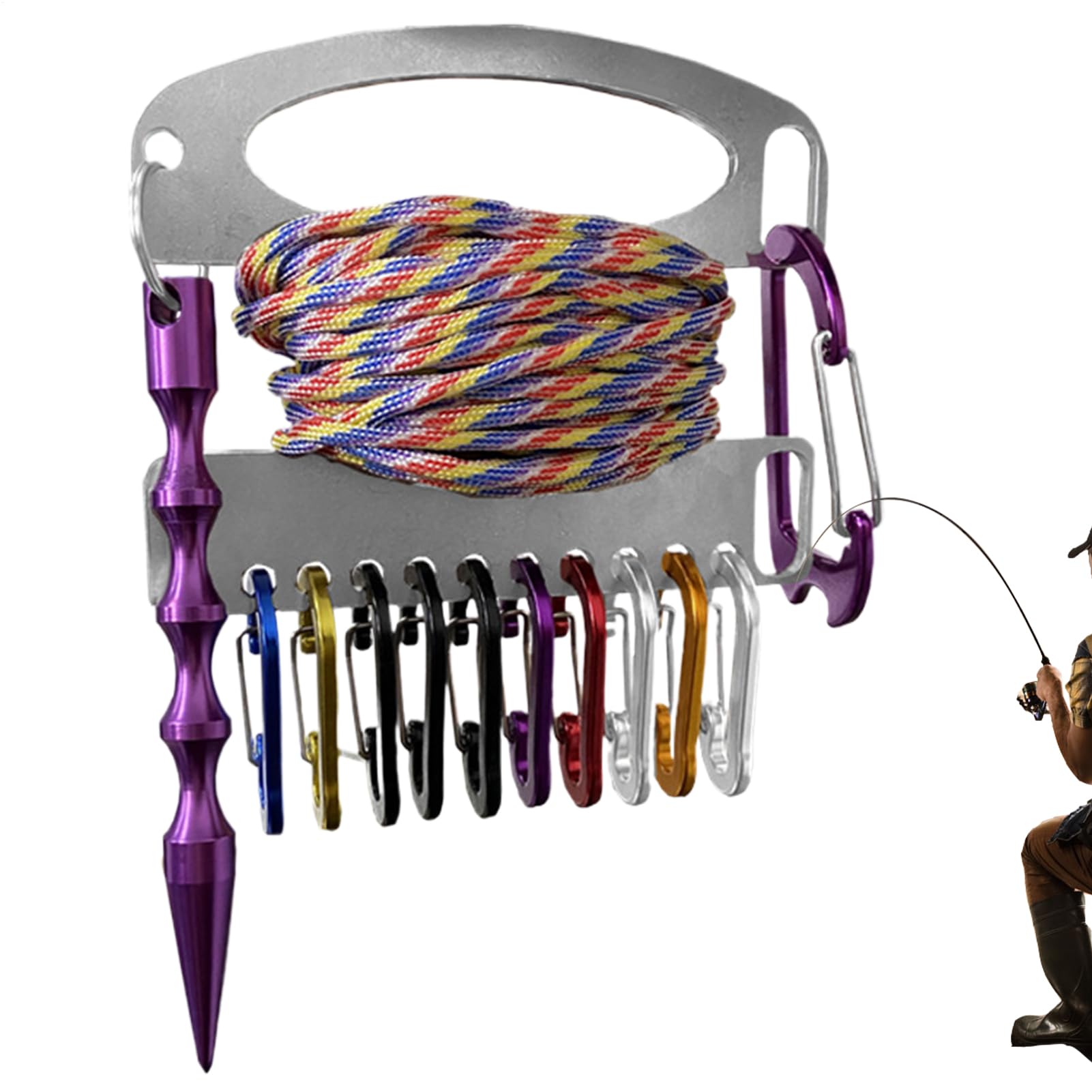 Fishing Stringer,Fish Line Spooling Station | Portable Angler Accessories for Lake Stream River Sea Pond Freshwater Saltwater Fishermen