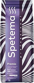 Spetema Kaffeebohnen Premio Professional - 20% Arabica & 80% Robusta, für Espressomaschinen, mit Harmonischem Geschmack, Cremigem Schaum und Betörendem Aroma, Intensität 8/10, Mittlere Röstung, 1 kg.