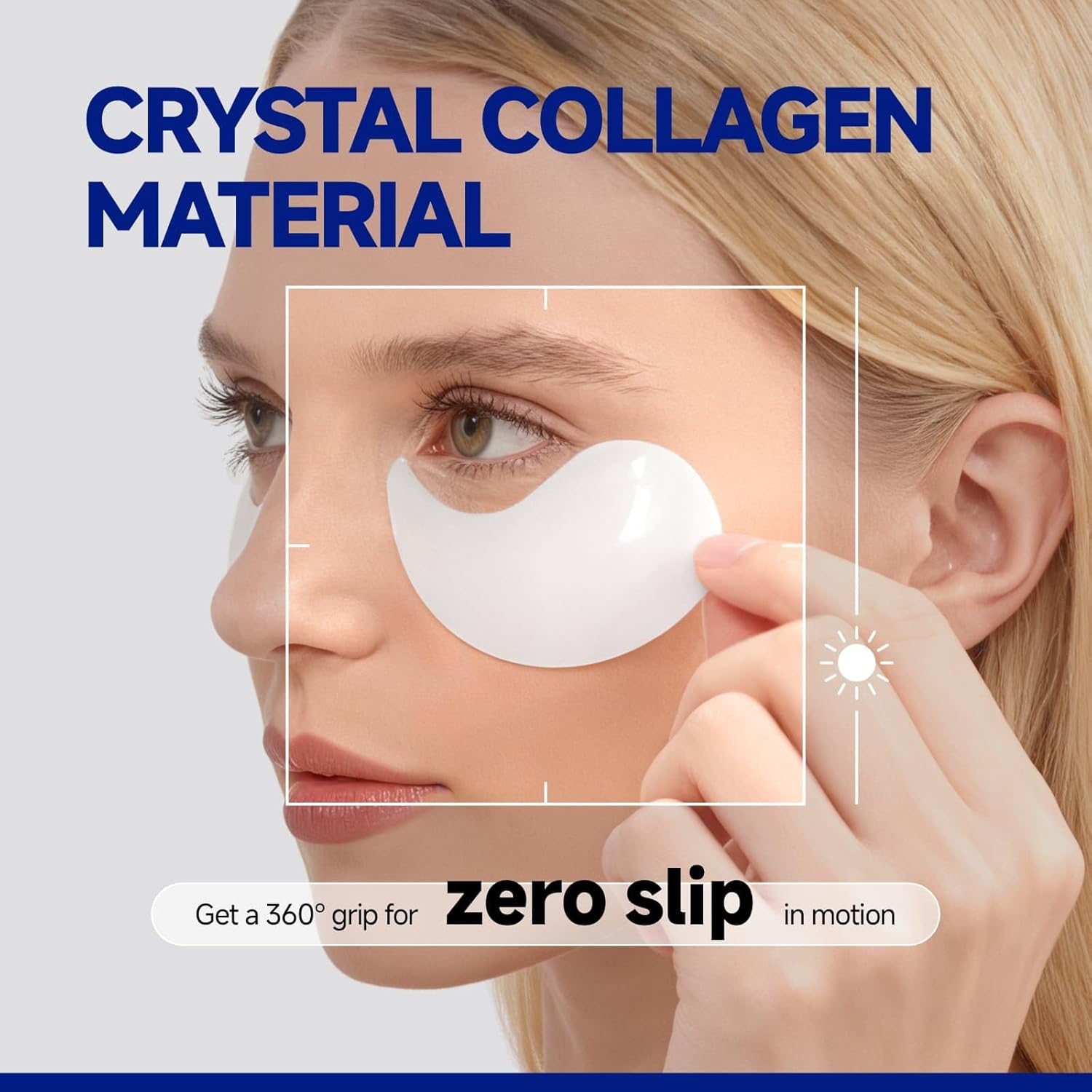 Peptide Jojoba Under Eye Patches, Collagen Eye Mask Instant Reduces Dark Circles and Puffiness, 60 Firming Undereye Hydrating & Cooling for Bags Treatment, Wrinkles, Vegan, No Fragrance - Image 4