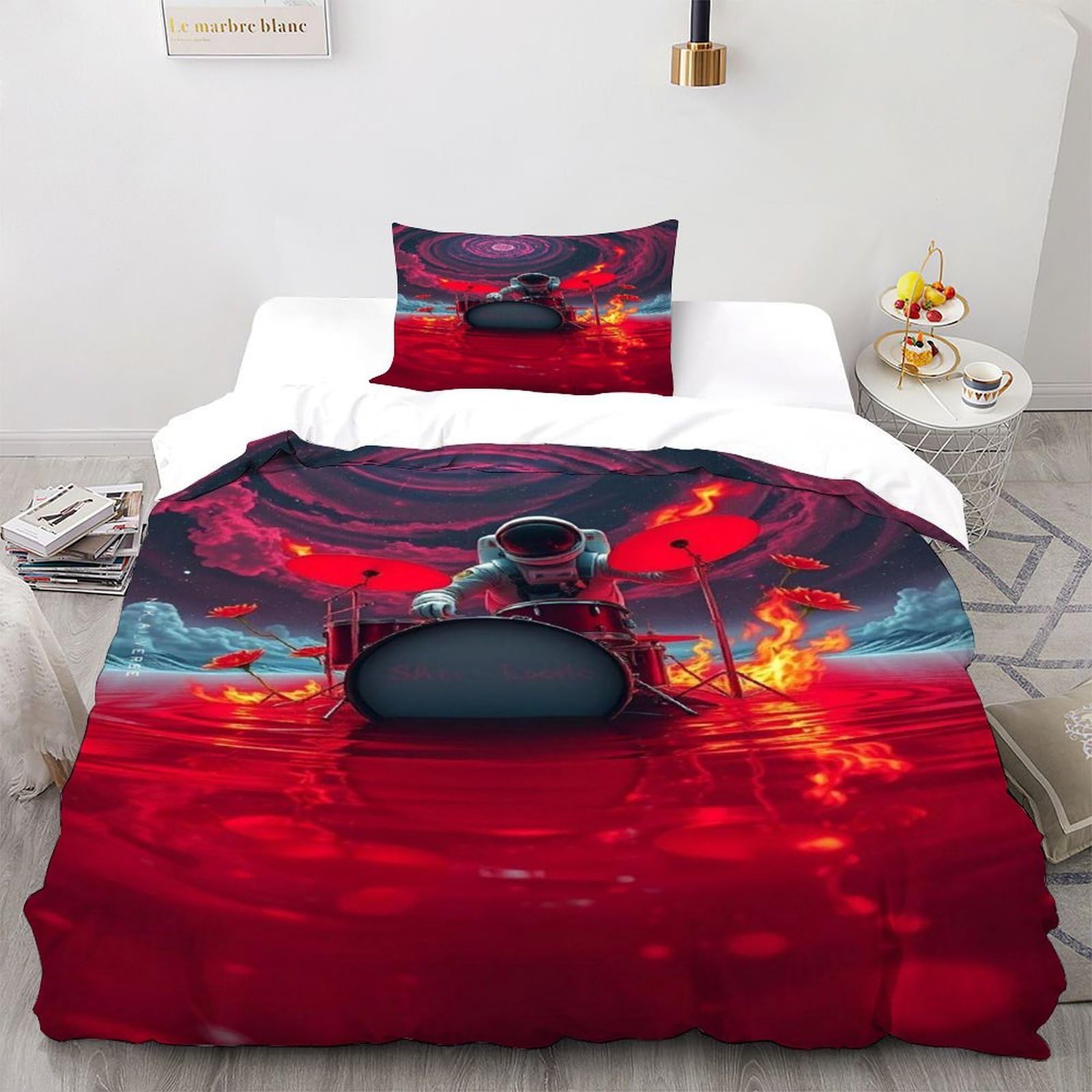 Housse starry sky theme 135x200cm : fini le linge rêche qui ternit au lavage