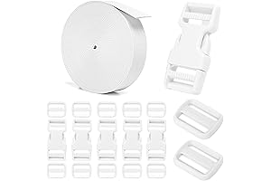 1 inch Nylon Strap and Buckles, Daily Series Polyester Webbing with Side...