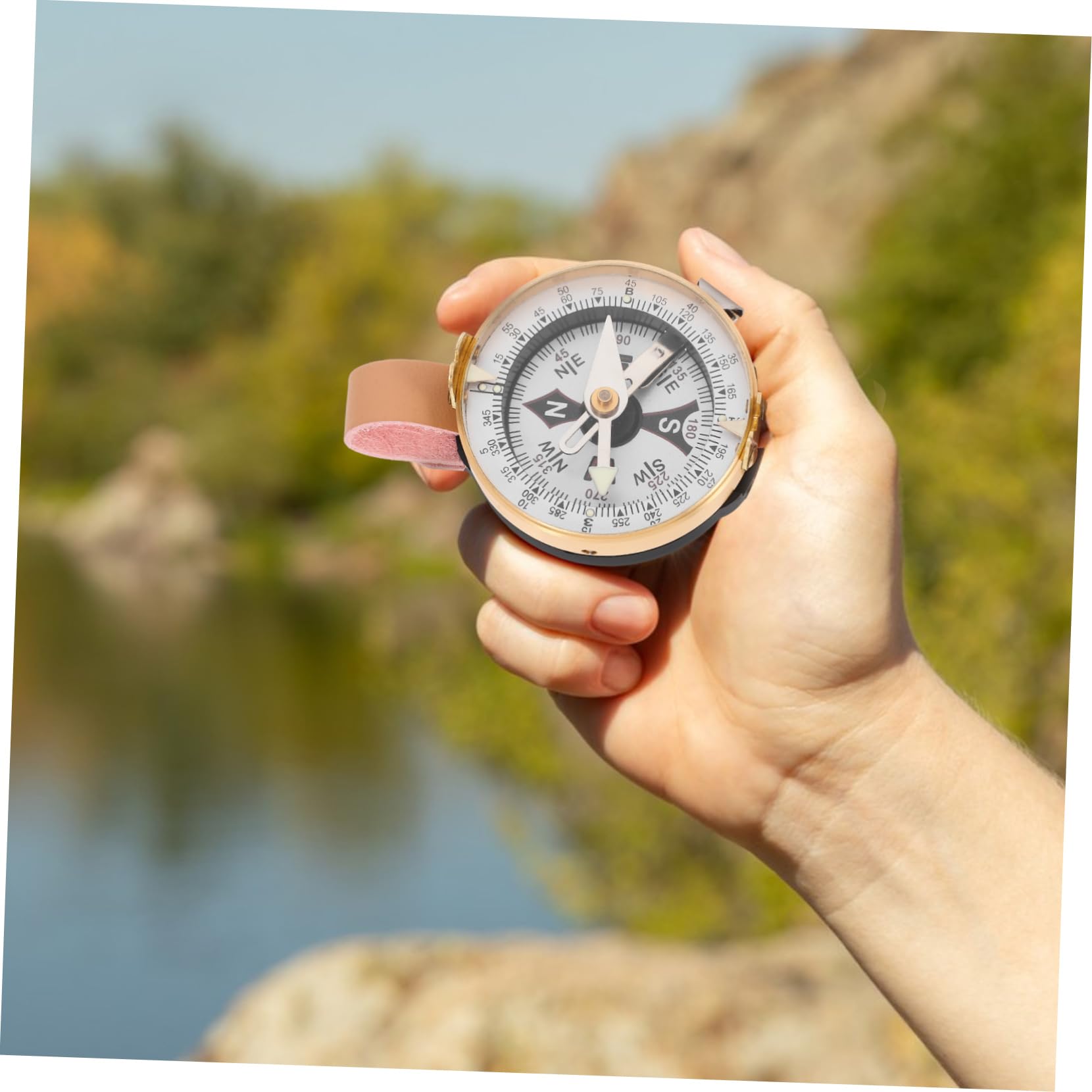 Kisangel Montre Boussole De Plein Air Tente Boussole De Randonnée Boussole D'orientation Boussole pour Les Enfants Course D'orientation Boussole Randonnée Boussole De Poche Carte Métal